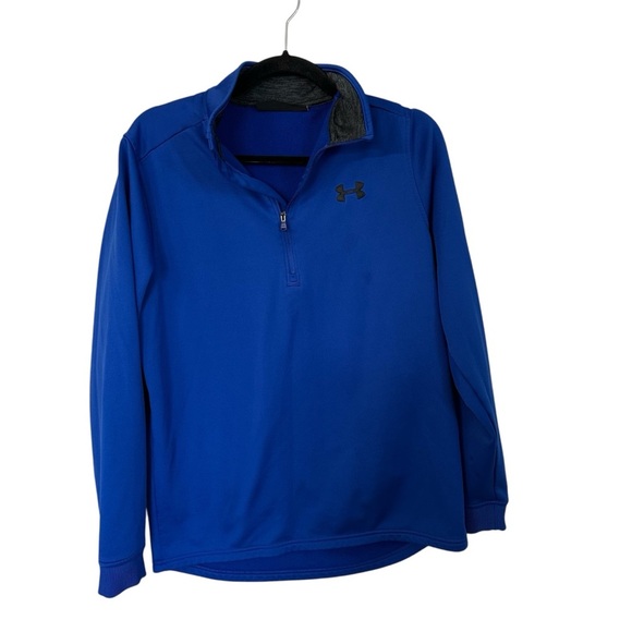 Under Armour Women’s Long Sleeve Coldgear 1/4 Zip Royal Blue Pullover Size M GUC - Picture 1 of 7